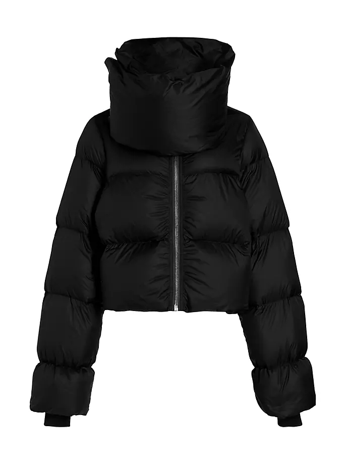 

Утепленная куртка с воротником-воронкой Rick Owens, черный