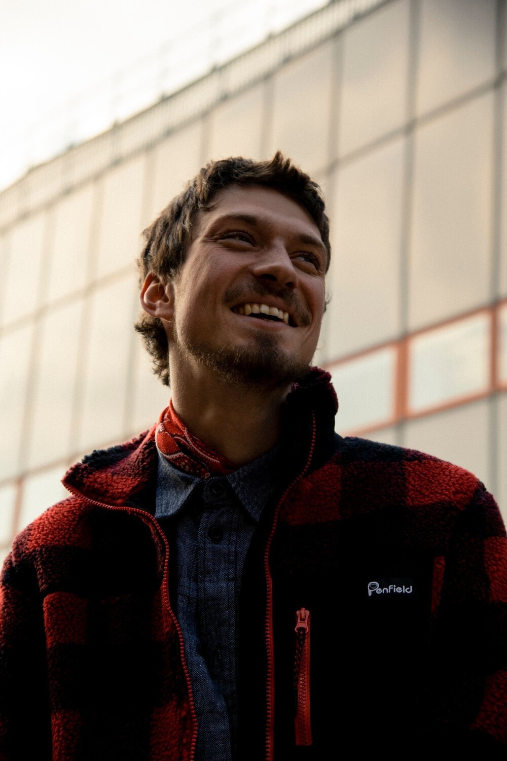 

Пальто Mattawa в клетку Penfield, черный