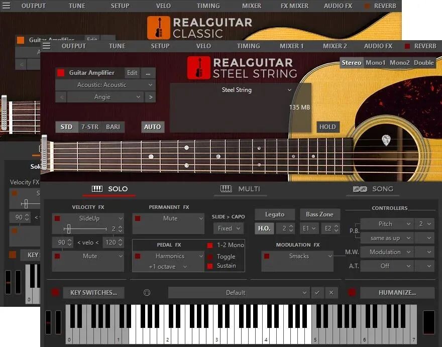 

MusicLab RealGuitar 6 Программное обеспечение для акустической гитары Виртуальный инструмент