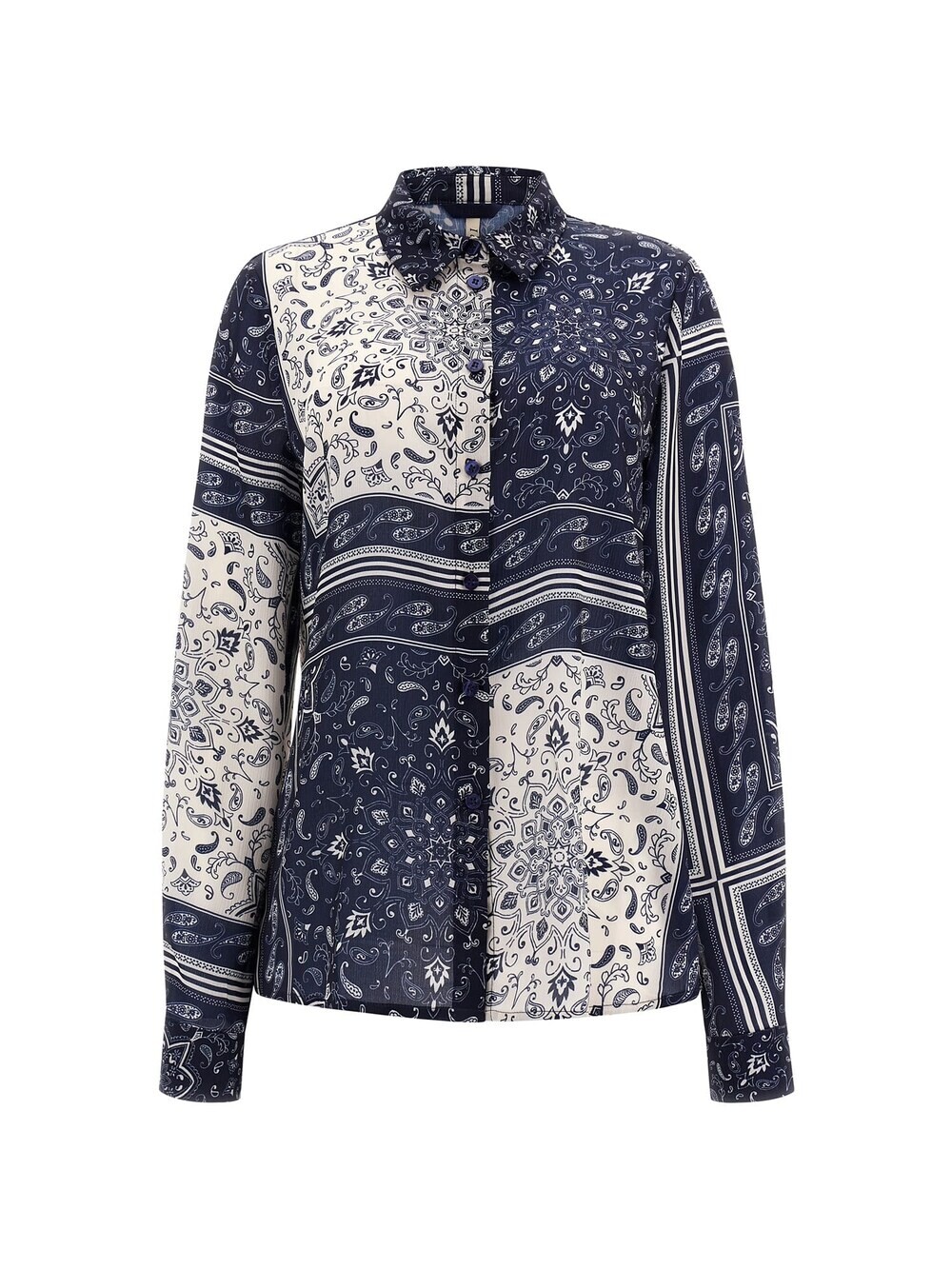 

Блузка Guess, синий/белый