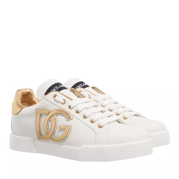 

Кроссовки logo plaque lace up sneakers white Dolce&Gabbana, белый