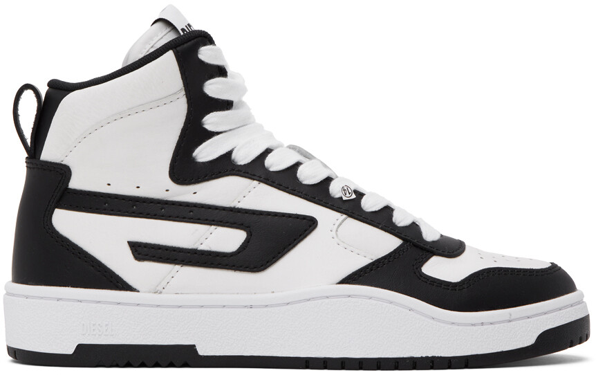 

Бело-черные кроссовки Diesel S-Ukiyo V2 Mid