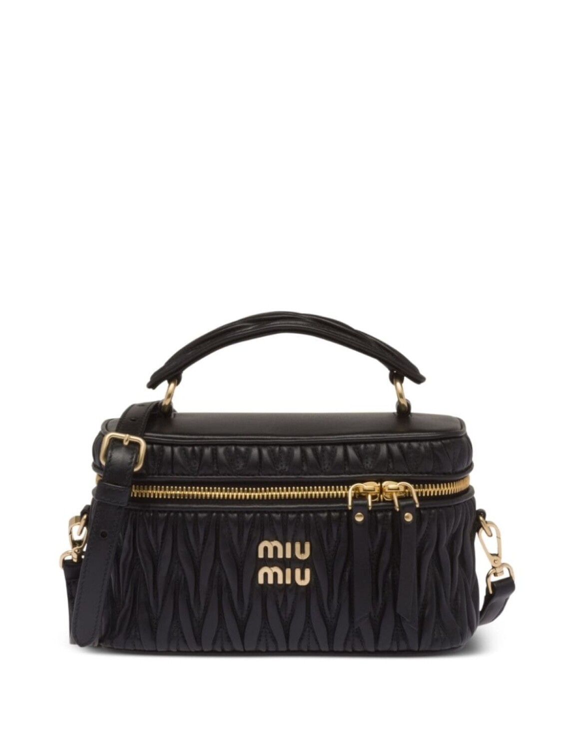 

Miu Miu стеганая мини-сумка, черный