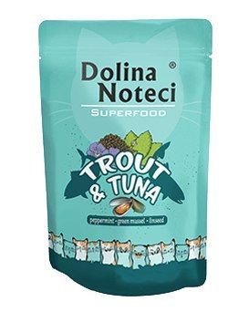 

Влажный корм для кошек Dolina Noteci Superfood Pstrąg i Tuńczyk, 85 гр