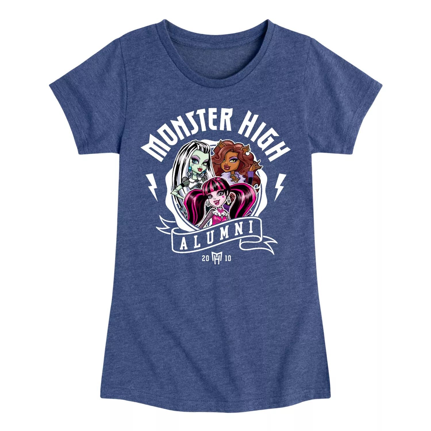 

Футболка с рисунком выпускников Monster High для девочек 7–16 лет Licensed Character, синий