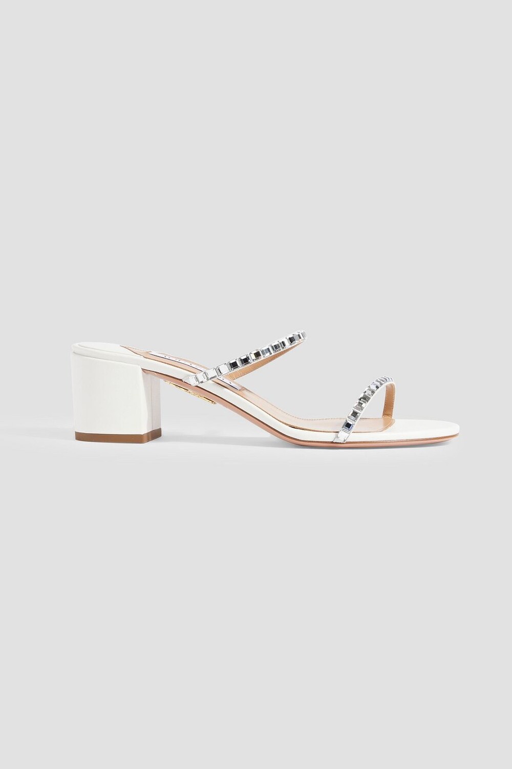 

Кожаные мюли Midnight 50, украшенные кристаллами AQUAZZURA, белый