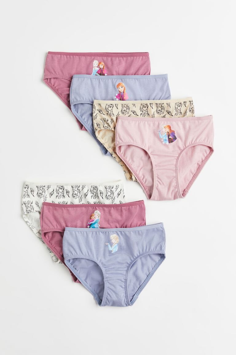 

Набор трусов H&M Disney Frozen Cotton Briefs, 7 предметов, розовый/фиолетовый