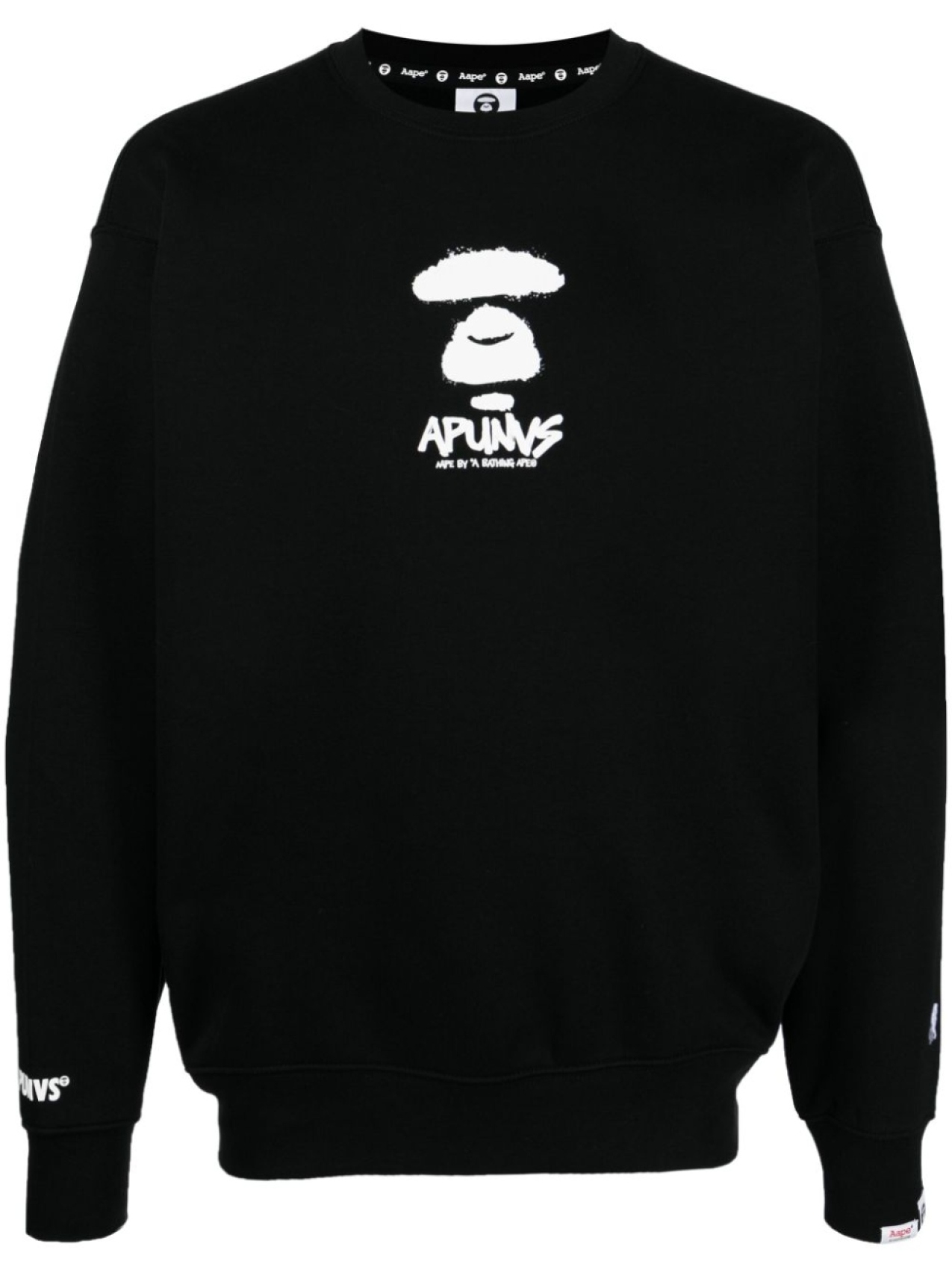 

AAPE BY *A BATHING APE толстовка с графичным принтом, черный