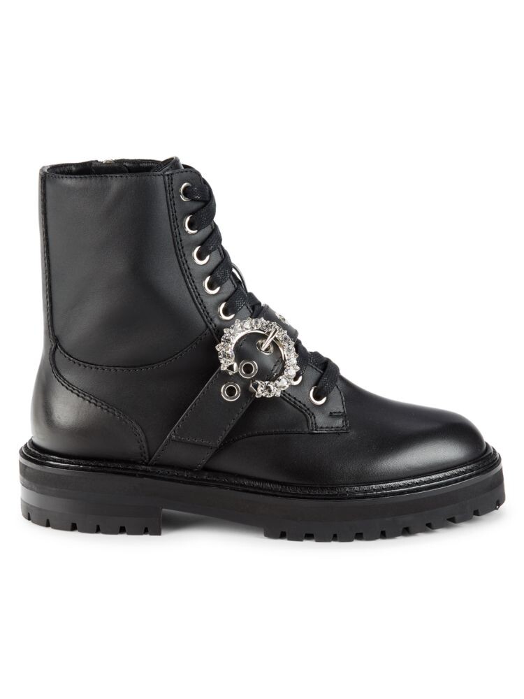 

Боевые ботинки Cora Crytsal Jimmy Choo, цвет Black Crystal