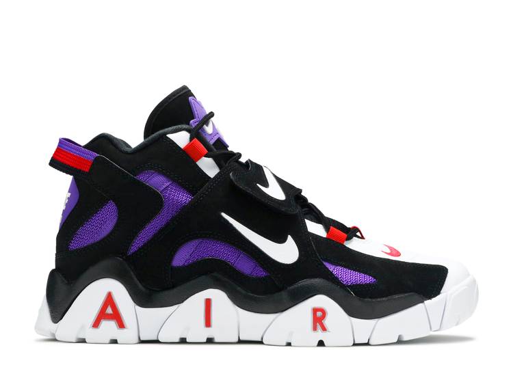 Кроссовки Nike AIR BARRAGE MID QS 'RAPTORS', черный origina nike air barrage mid qs men vintage air cushion breathable outdoor sports sneakers basketball shoes