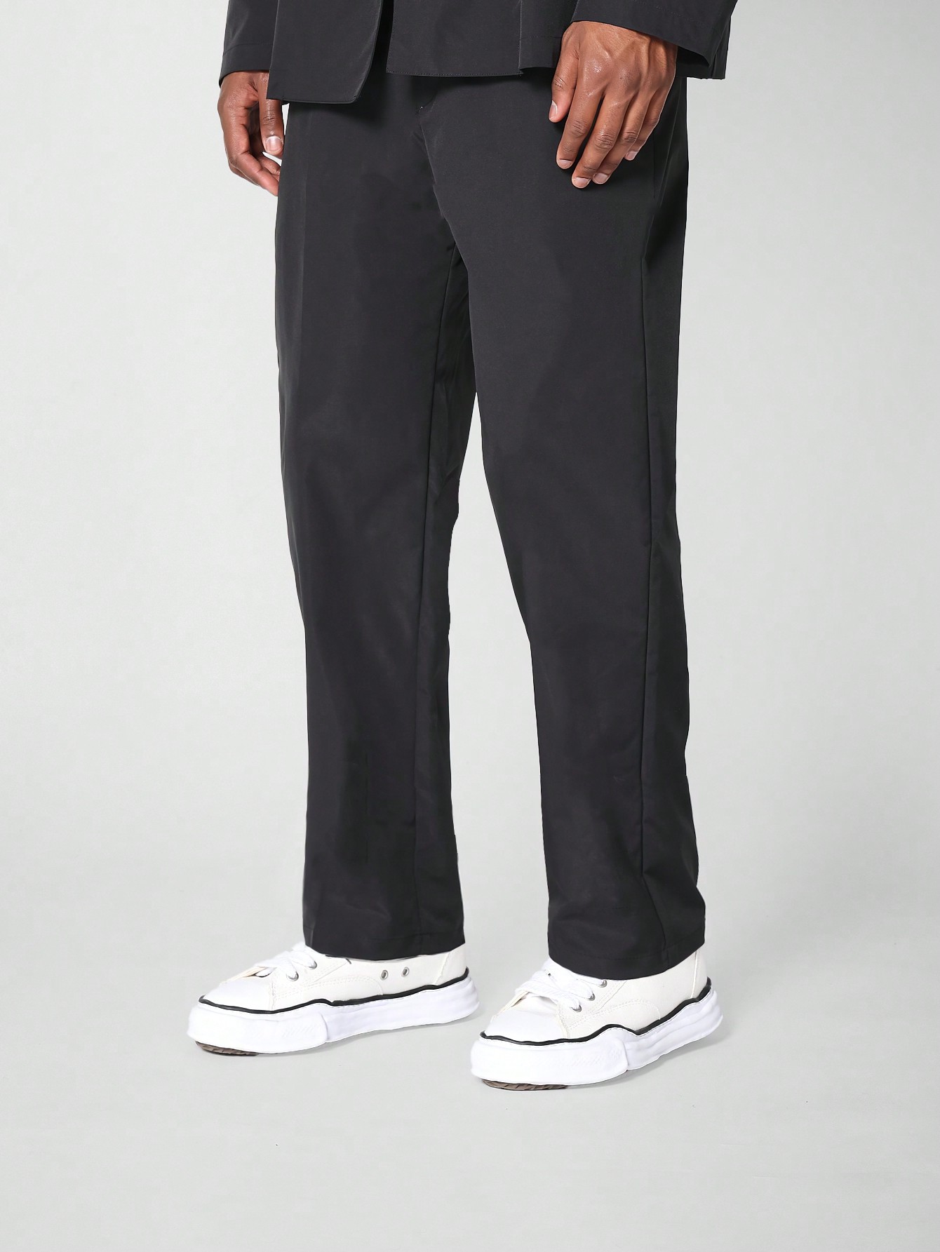 men s fitness jogging sport suit trouser SUMWON Нейлоновые брюки для костюма, черный