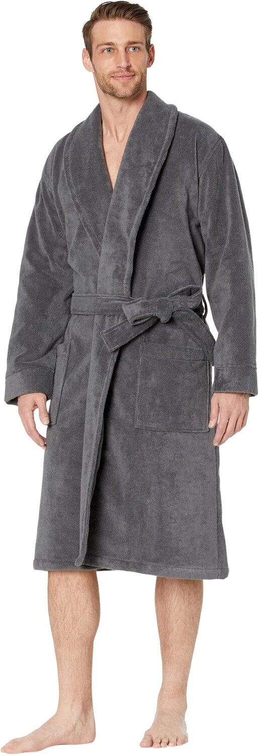 

Халат Organic Terry Cloth Robe Regular L.L.Bean, цвет Iron