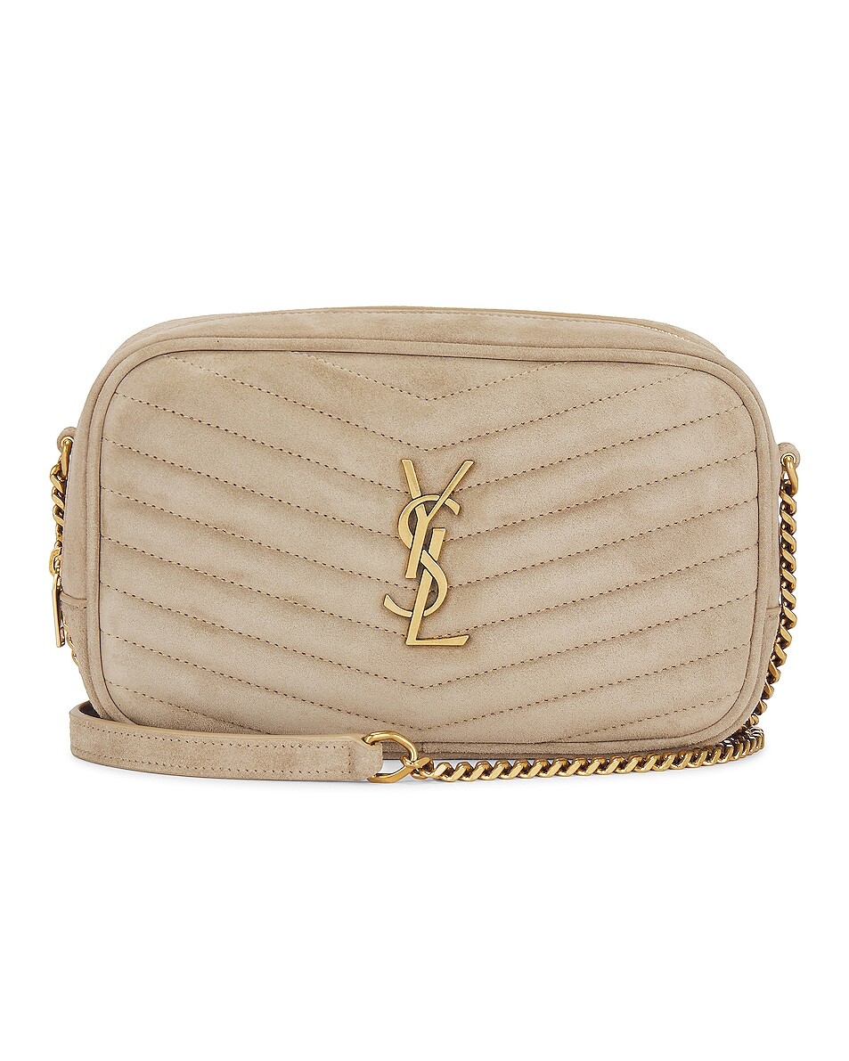 

Сумка кросс-боди Saint Laurent Mini Lou With Chain, цвет Matt Gold