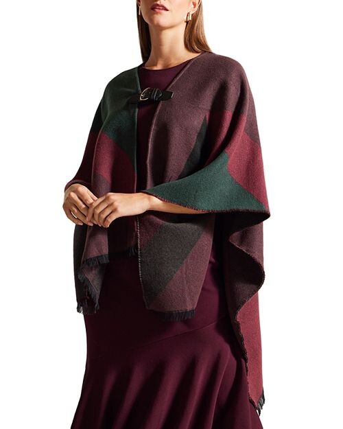 

Пончо с пряжкой Ted Baker, цвет Purple