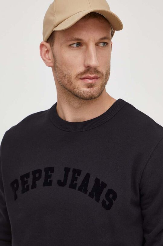 

Толстовка Randall из хлопка Pepe Jeans, черный