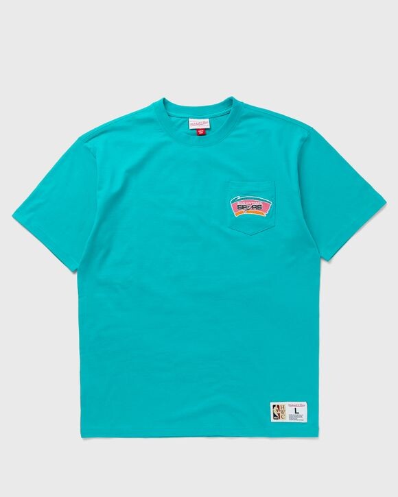 

Футболка Mitchell & Ness Nba Premium Pocket Tee San Antonio Spurs, цвет teal
