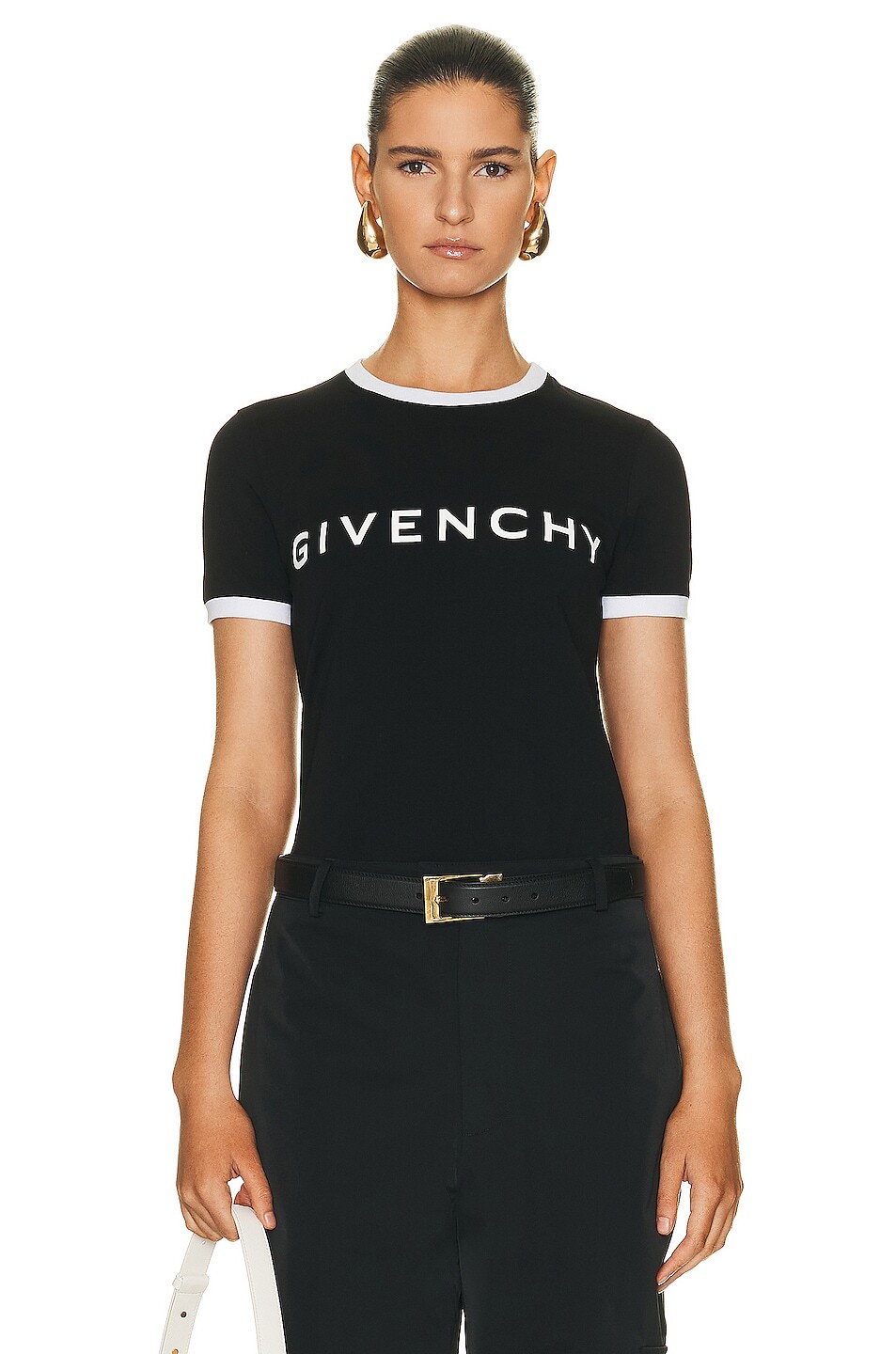 

Футболка Givenchy Ringer, цвет Black & White