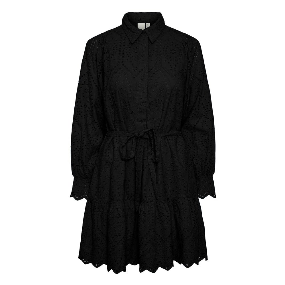 Короткое платье Yas Holi Long Sleeve, черный