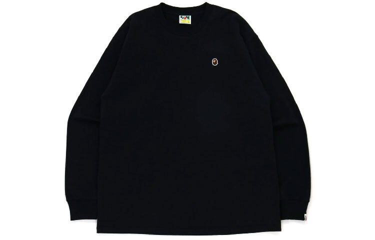 

BAPE Мужская толстовка с круглым вырезом и вышивкой HEAD ONE POINT, черный/белый/серый/фиолетовый