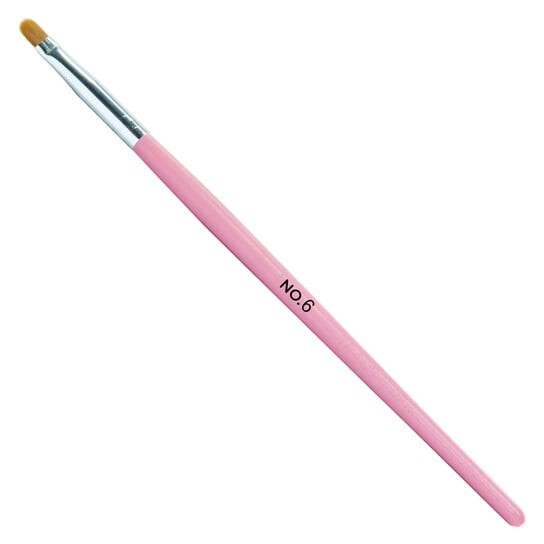 

Розовая деревянная круглая кисть для геля №6, inna