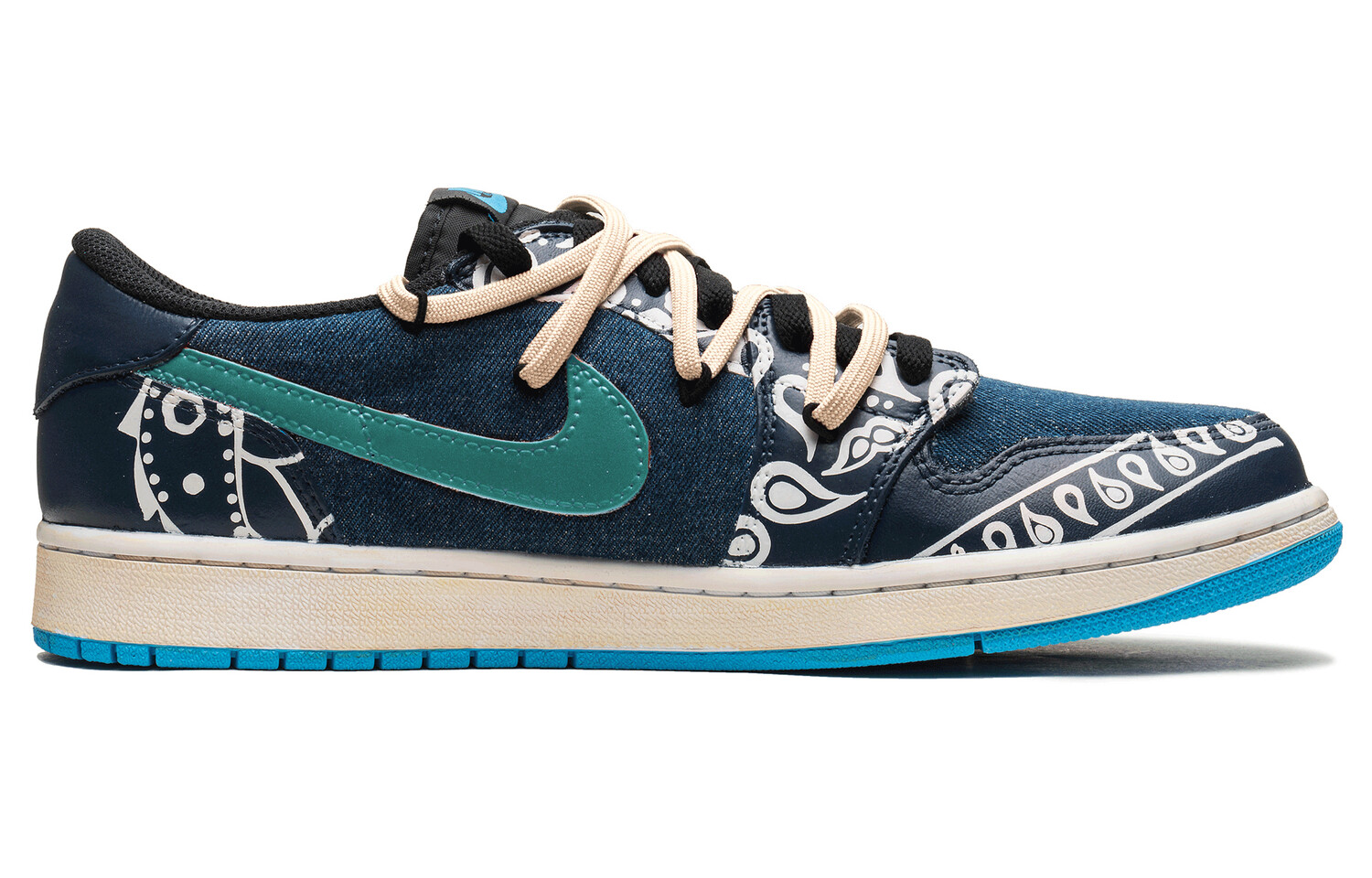 

Кроссовки Jordan AJ1 Vintage Basketball Shoes Unisex Low-top Blue, темно-синий