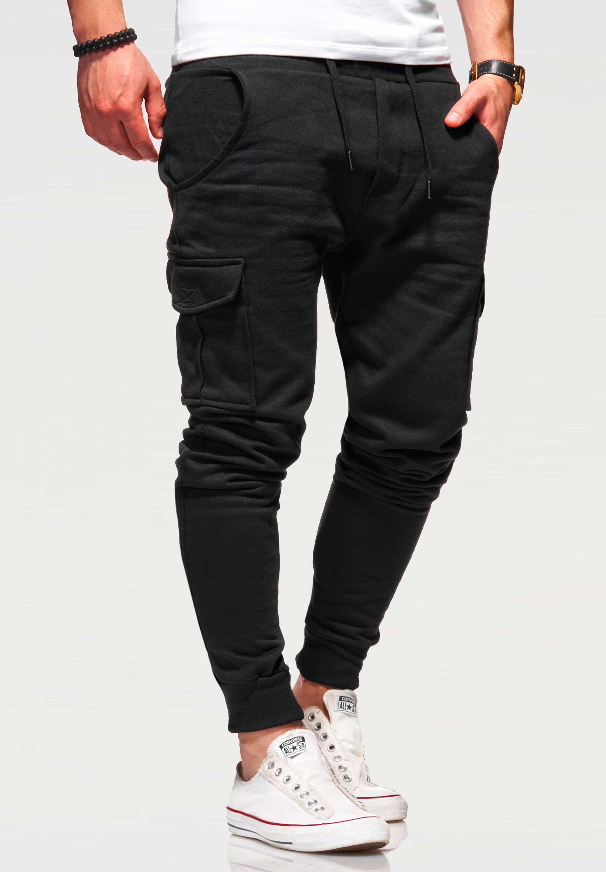 Спортивные брюки SOUL STAR MPKANSAS Lange Sporthose Trainingshose mit Cargotaschen, черный