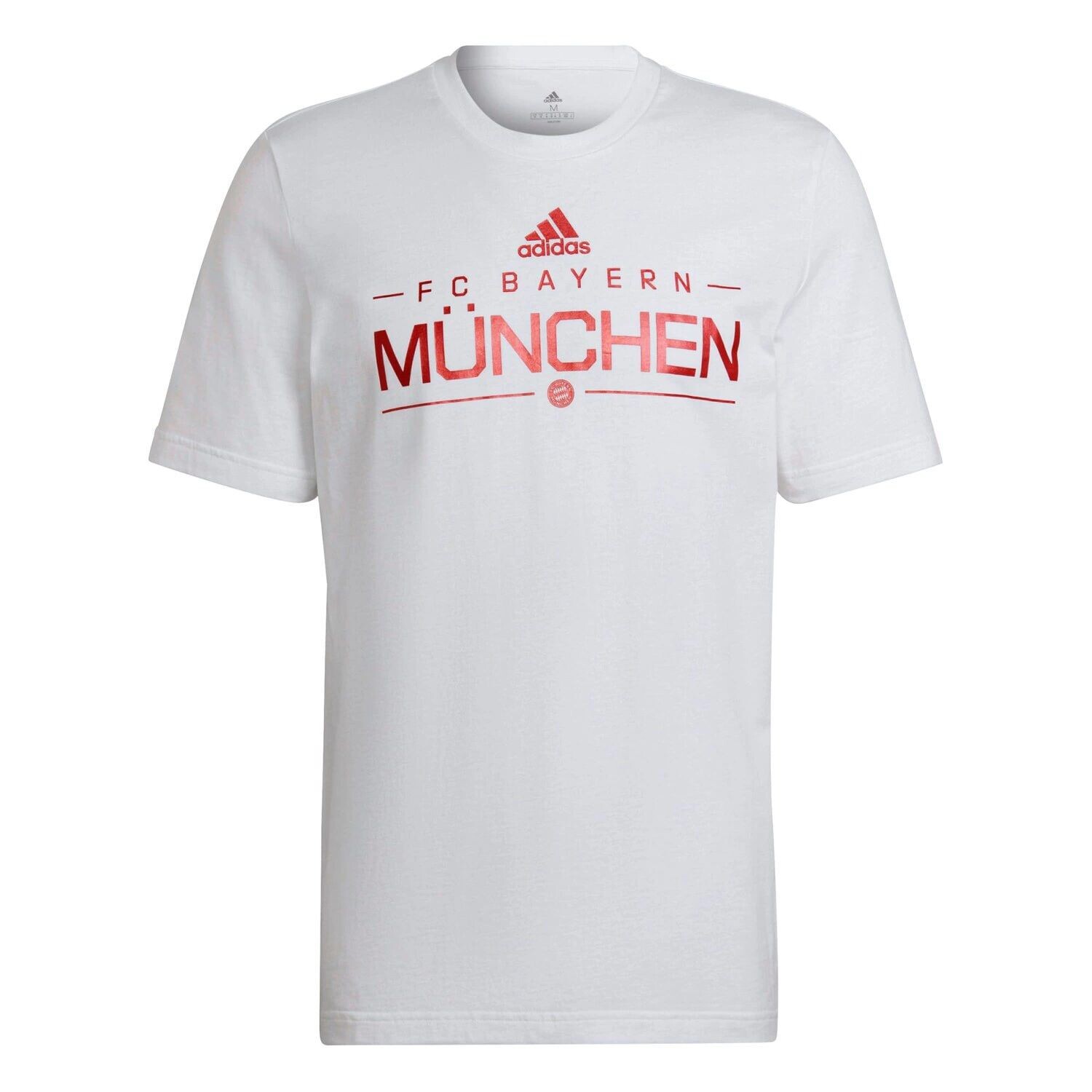 

Мужская белая футболка adidas Bayern Мюнхен с переливающимся рисунком, Белый