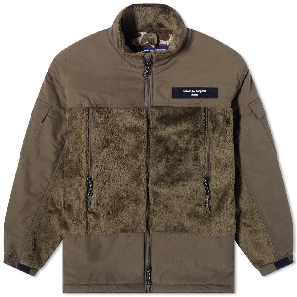 

Флисовая куртка Comme Des Garçons Homme Boa, хаки