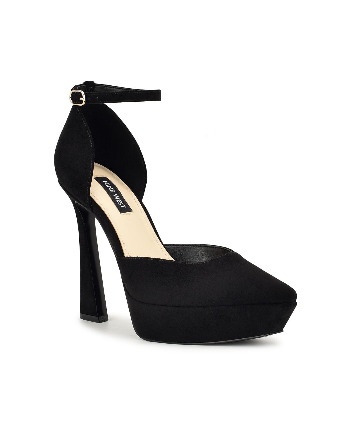 

Женские модельные туфли Laken на коническом каблуке с ремешком на щиколотке Nine West, черный