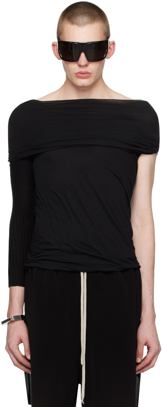 

Черная футболка с полосами II Rick Owens, цвет Black