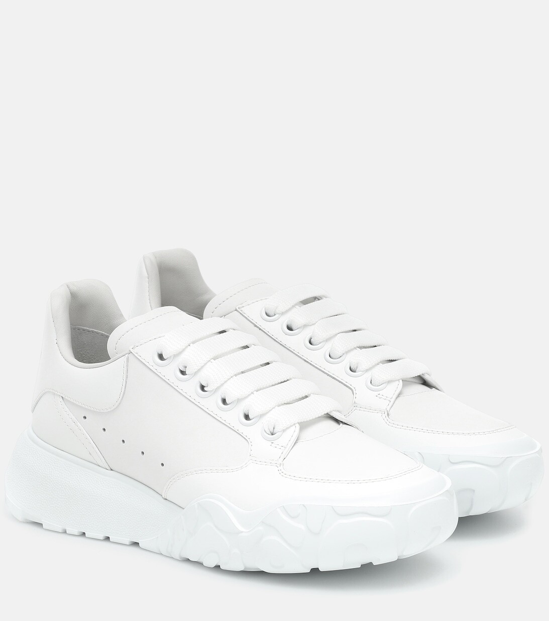 

Кеды из кожи Alexander McQueen, белый
