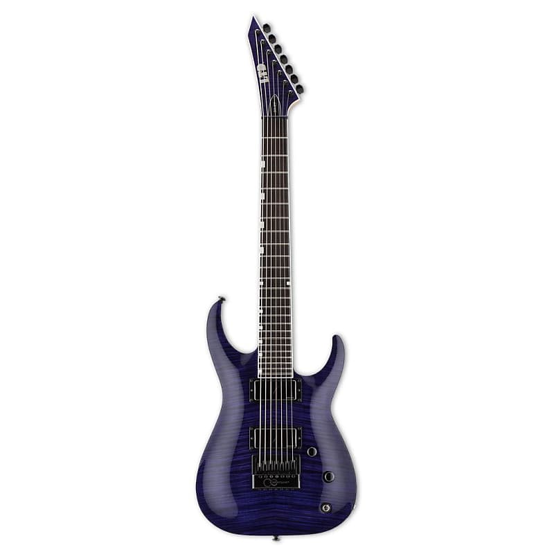 Электрогитара ESP Brian ‘Head’ Welch SH-7 EverTune 7-String Electric Guitar with Neck-Thru Basswood Body, Flamed Maple Top, 3-Piece Maple Neck, and Ebony Fingerboard