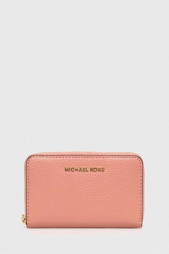 Кожаный кошелек MICHAEL Michael Kors, розовый