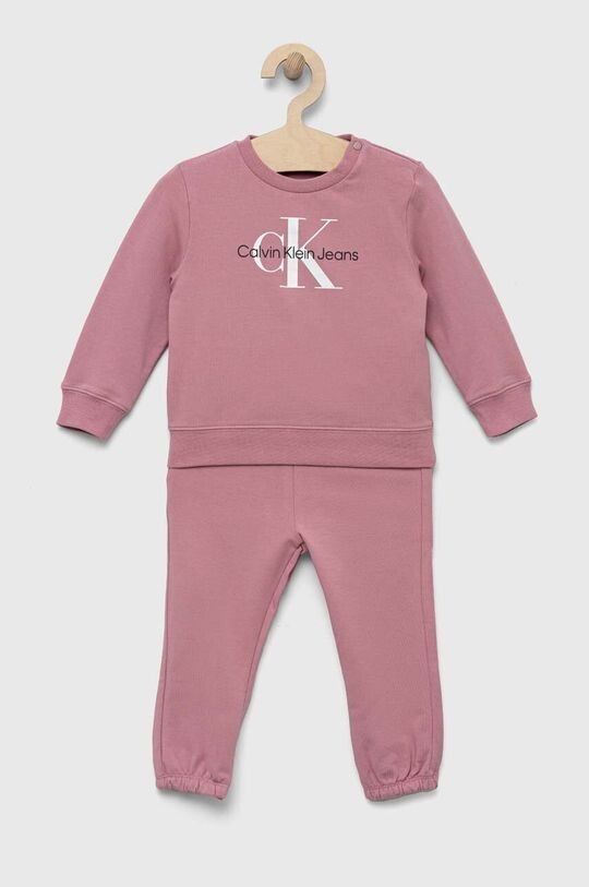 

Детский спортивный костюм Calvin Klein Jeans, розовый