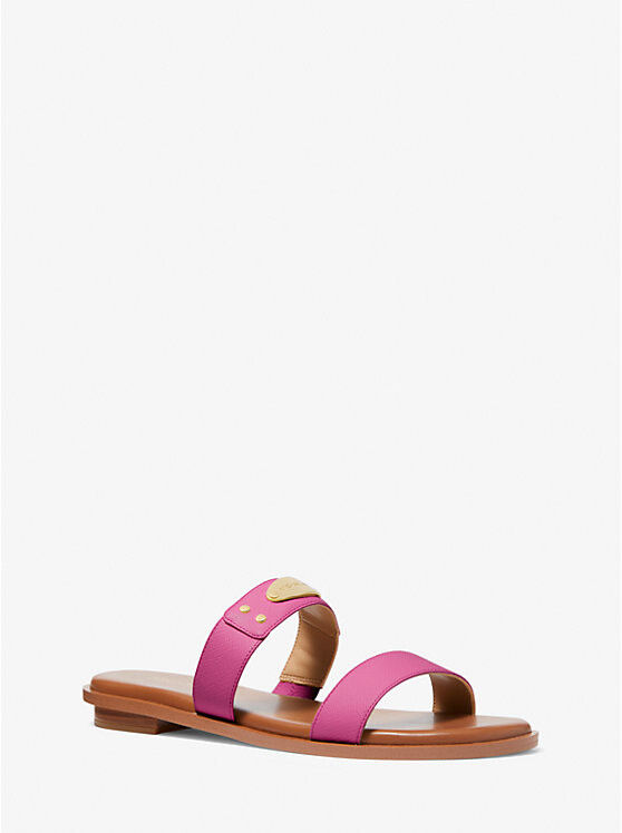 

Шлепанцы с логотипом и декором Michael Kors, розовый