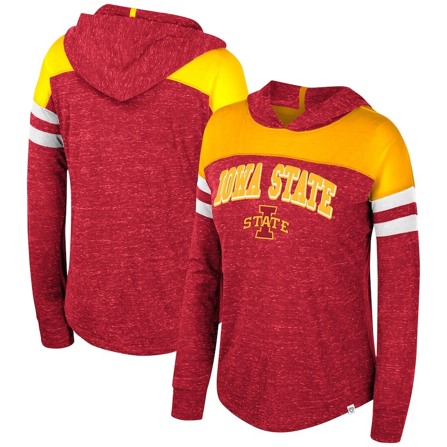 

Футболка с длинным рукавом Colosseum Iowa State Cyclones, кардинал