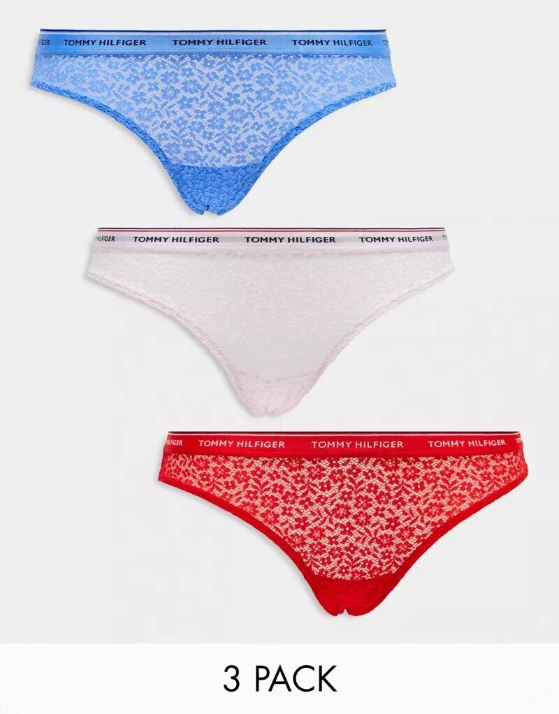 

Набор из трех трусов Tommy Hilfiger в цвете Multi, Красный, Набор из трех трусов Tommy Hilfiger в цвете Multi