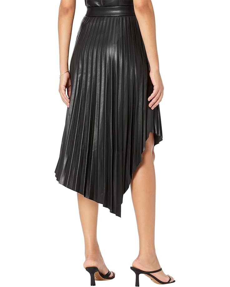 

Юбка BCBGMAXAZRIA Faux Leather Skirt, черный
