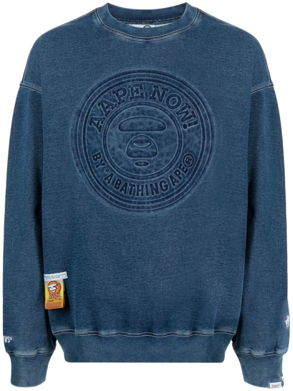 

A Bathing Ape толстовка с логотипом, синий