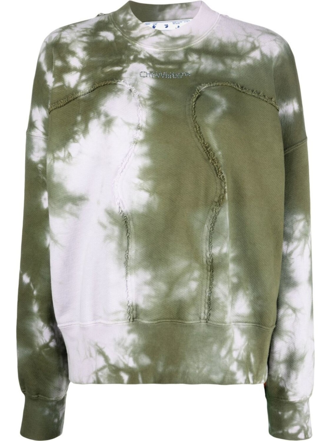

Толстовка с принтом тай-дай и круглым вырезом Off-White, розовый