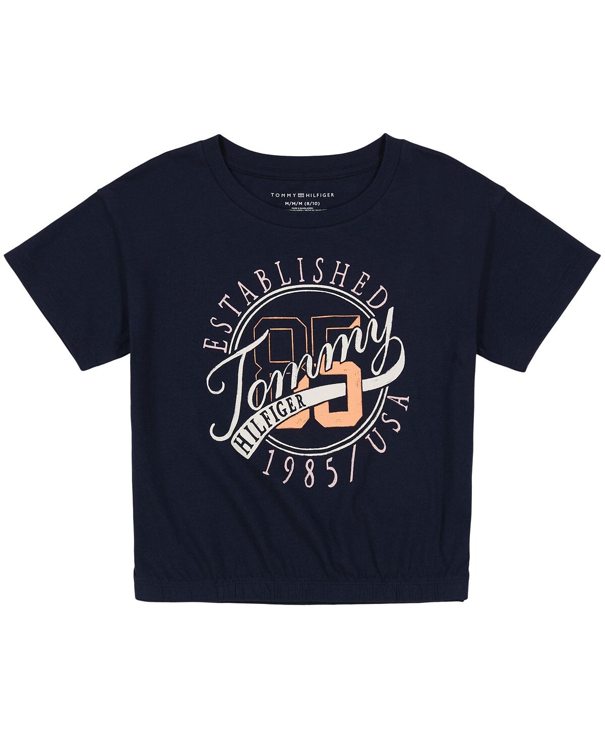 

Футболка Big Girls 1985 USA с короткими рукавами и эластичной кромкой Tommy Hilfiger
