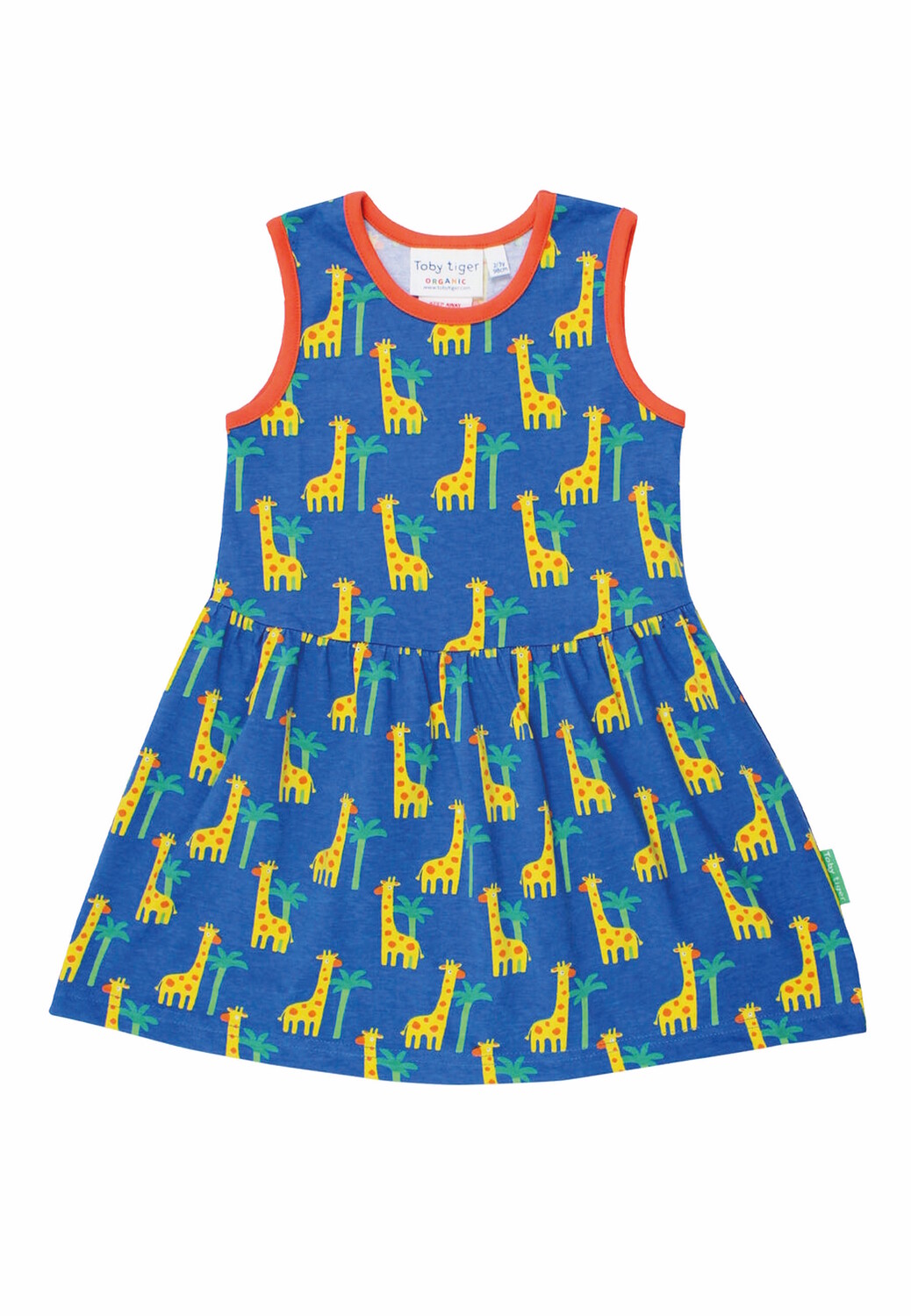

Платье Toby Tiger Träger mit Giraffen Print, синий