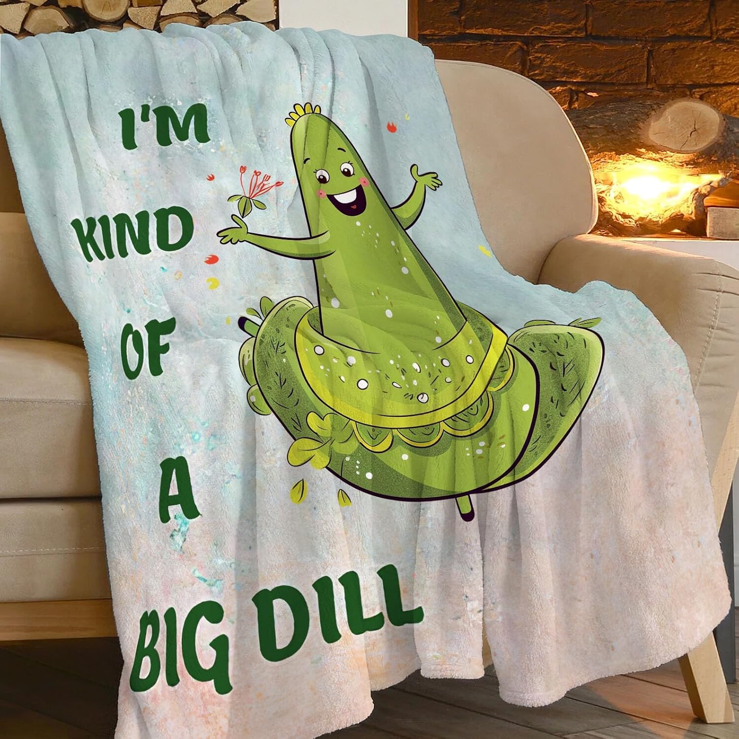 

Одеяло с маринованным огурцом Bogosip, Happy Dill