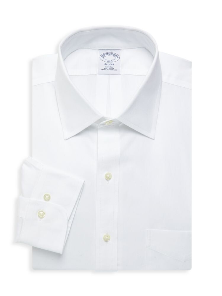 

Классическая рубашка Regent Fit без железа Brooks Brothers, белый