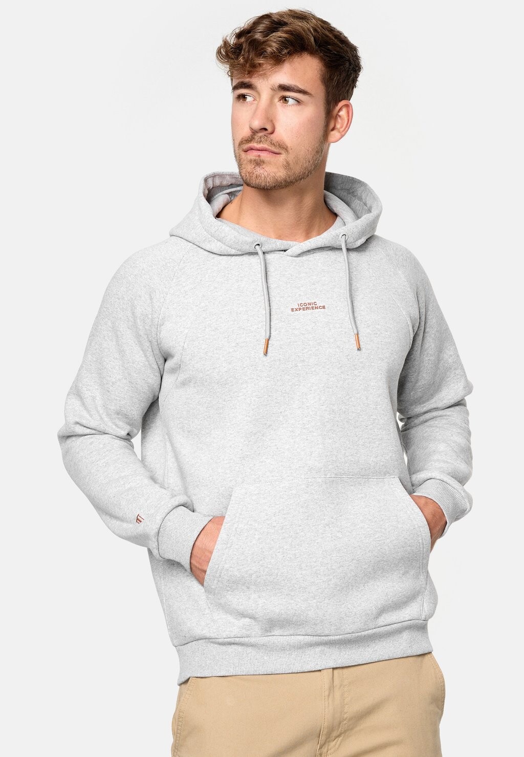 

Толстовка VIRGINIA INDICODE JEANS, цвет lt grey mix