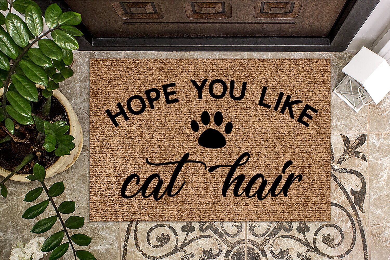 

Коврик входной Hope You Like Cat Hair