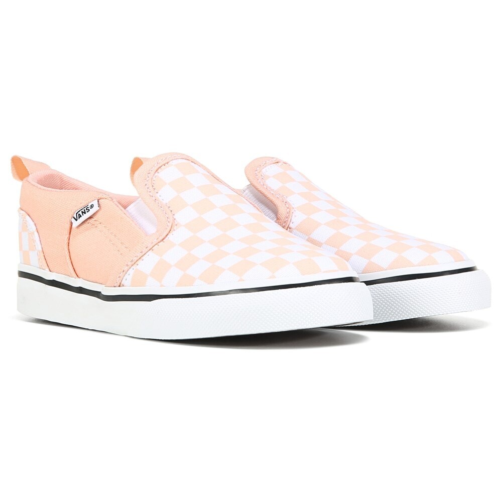 

Детские слипоны Asher для малышей Vans, цвет peach/checkerboard