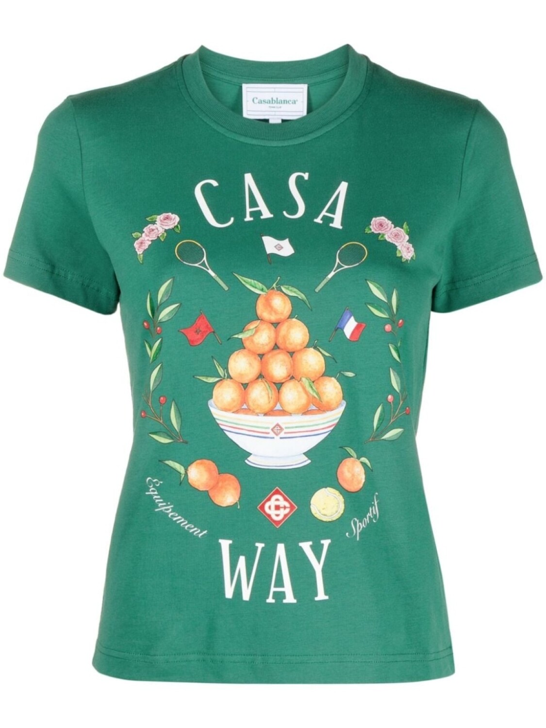 

Casablanca футболка Casa Way из органического хлопка, зеленый