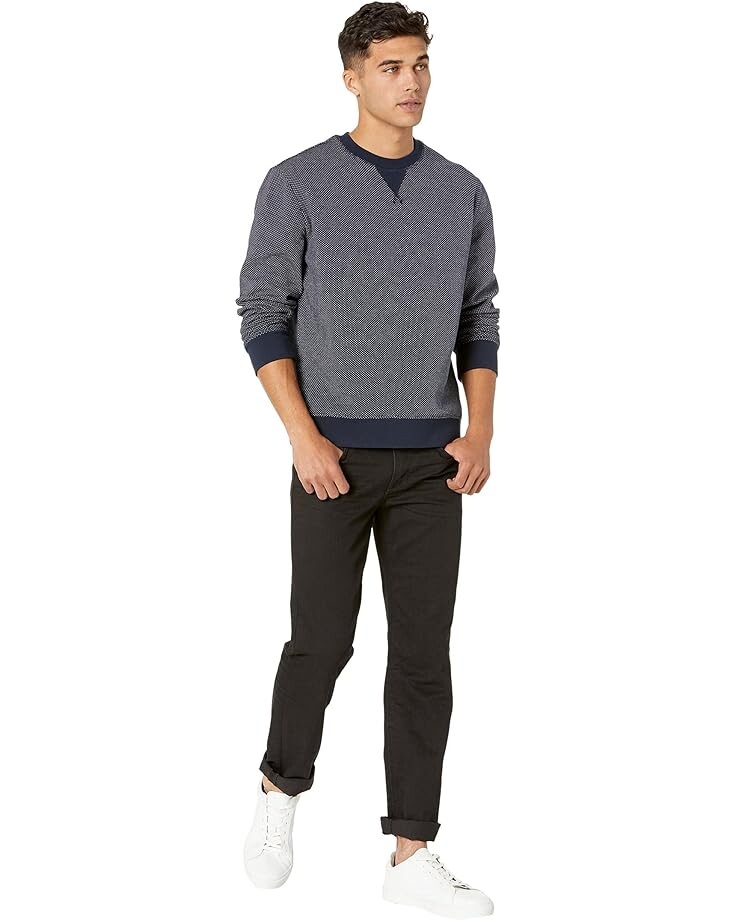 

Свитер Vince Birdseye Double Knit Long Sleeve Crew, цвет Coastal/Pearl