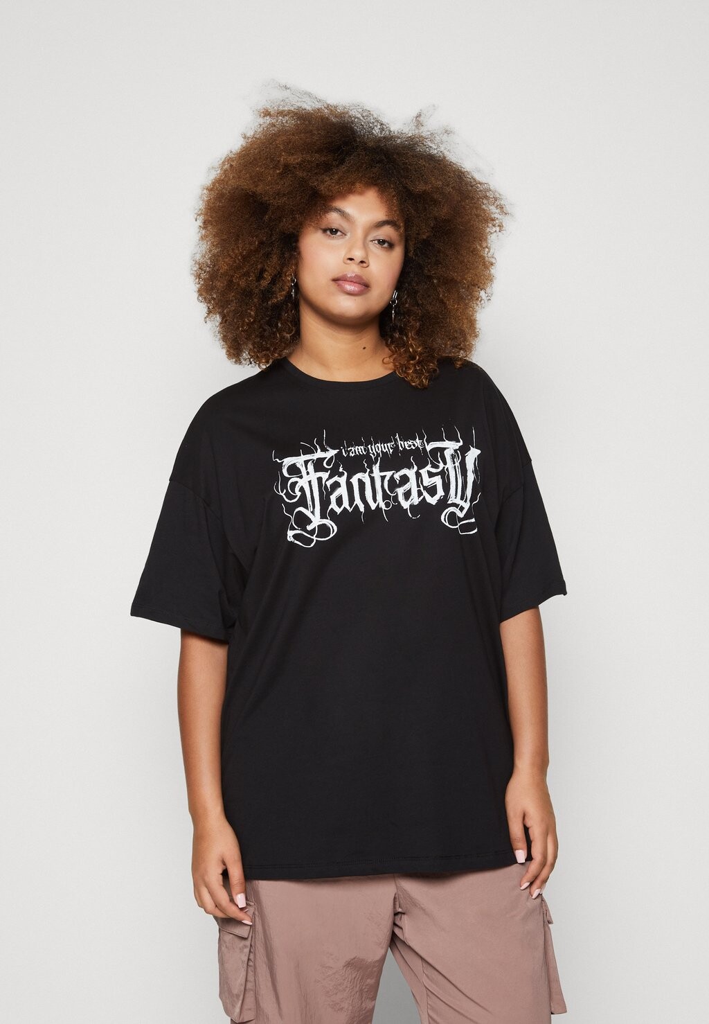 

Футболка с принтом Curvy Grunge Wording Even&Odd, черный